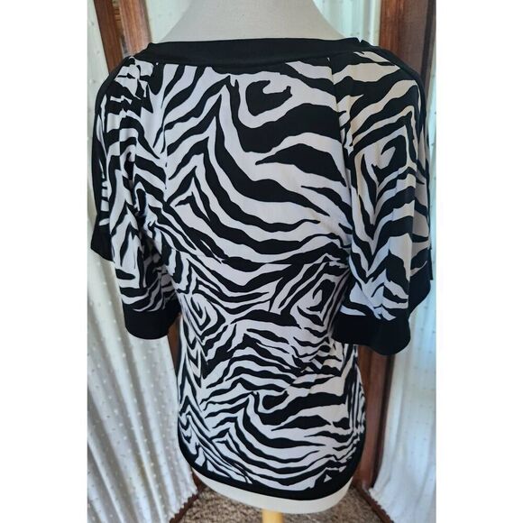 F52 Rendezvous zebra print blouse - Picture 7 of 11